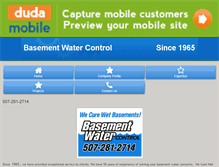Tablet Screenshot of basementwatercontrol.net